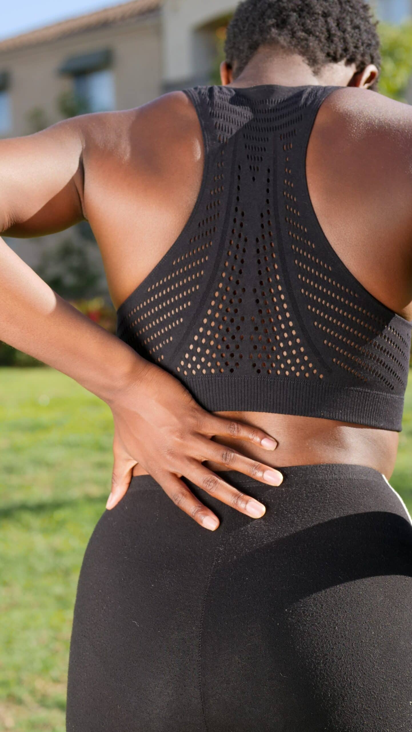 back pain of female athlete